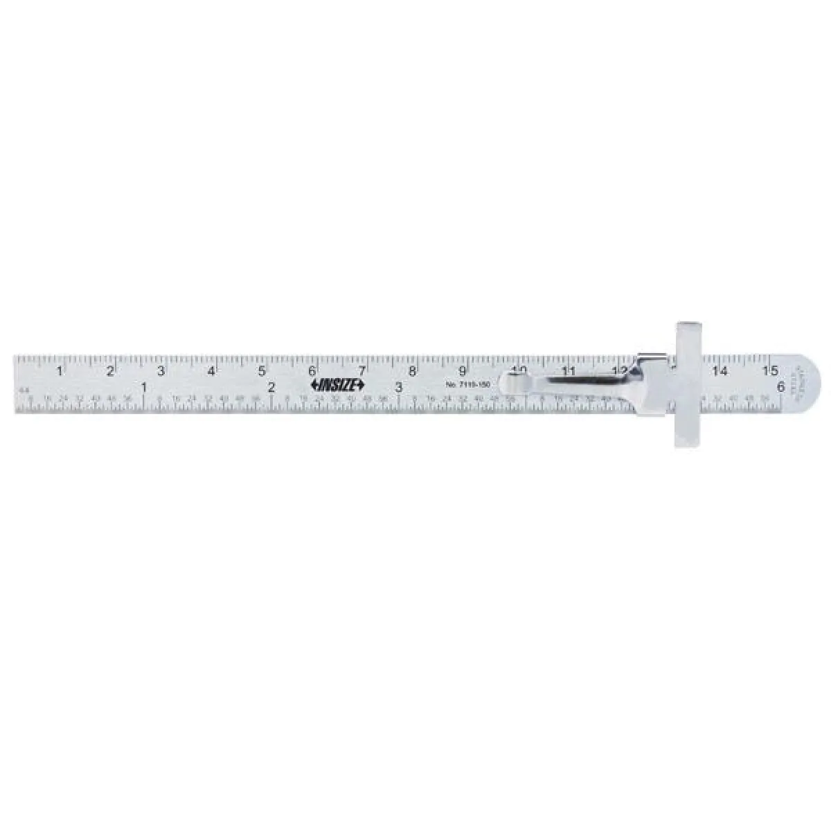 İnsize 150mm/6" Klipsli Cetvel (Tam Kutu Sipariş Edilir, Kutu İçeriği 50 Adet)