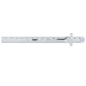 İnsize 150mm/6" Klipsli Cetvel (Tam Kutu Sipariş Edilir, Kutu İçeriği 50 Adet)