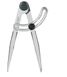 İnsize 150mm/6" Dereceli Düz Pergel
