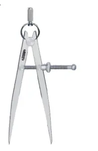 İnsize 0-250mm Ayarlı Düz Pergel