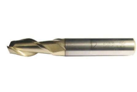 Fett 3mm Zps Dın327 Hss Co8 Alüminyum İçin 2 Ağızlı Kısa Delik Parmak Freze