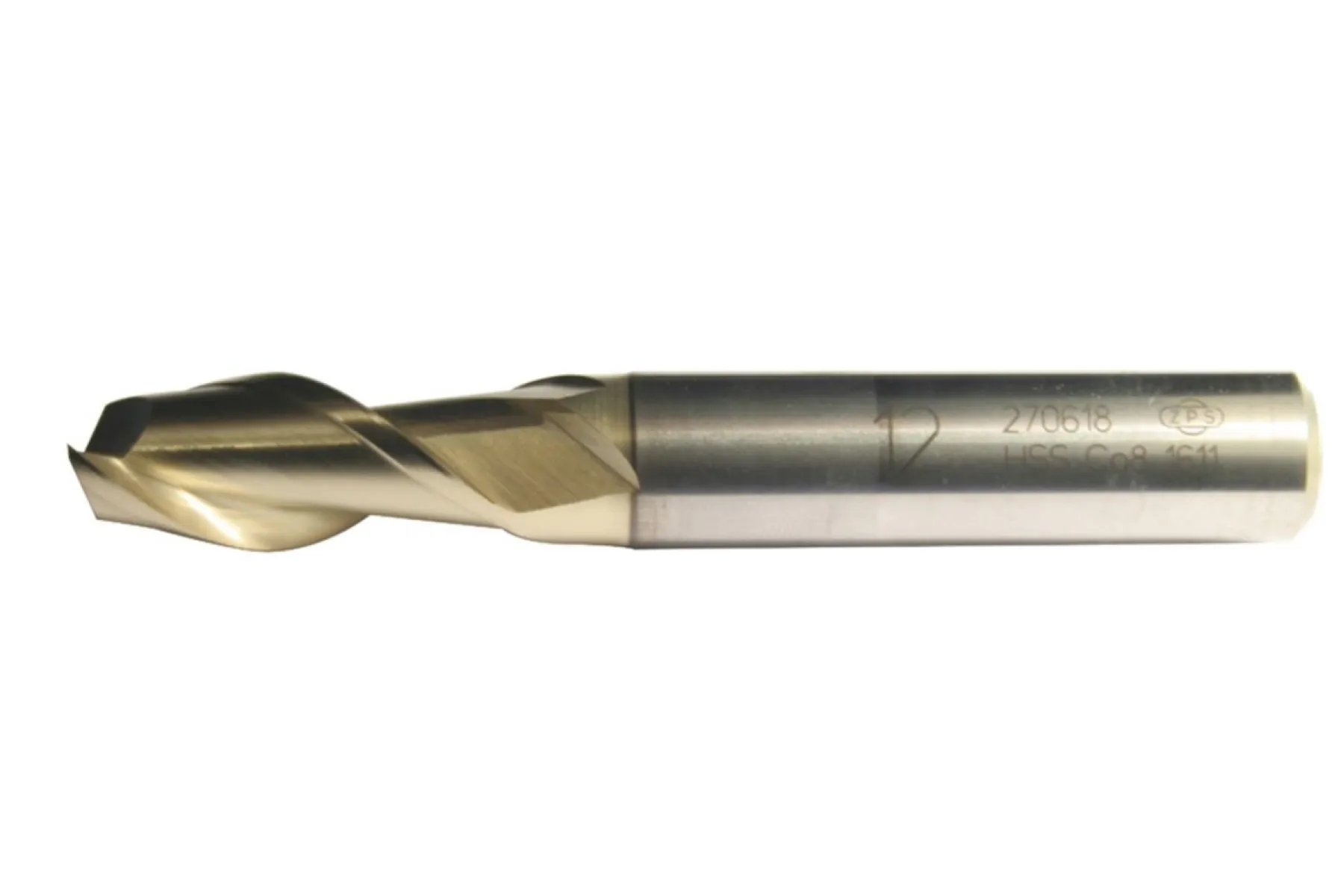 Fett 3,5mm Zps Dın327 Hss Co8 Alüminyum İçin 2 Ağızlı Kısa Delik Parmak Freze