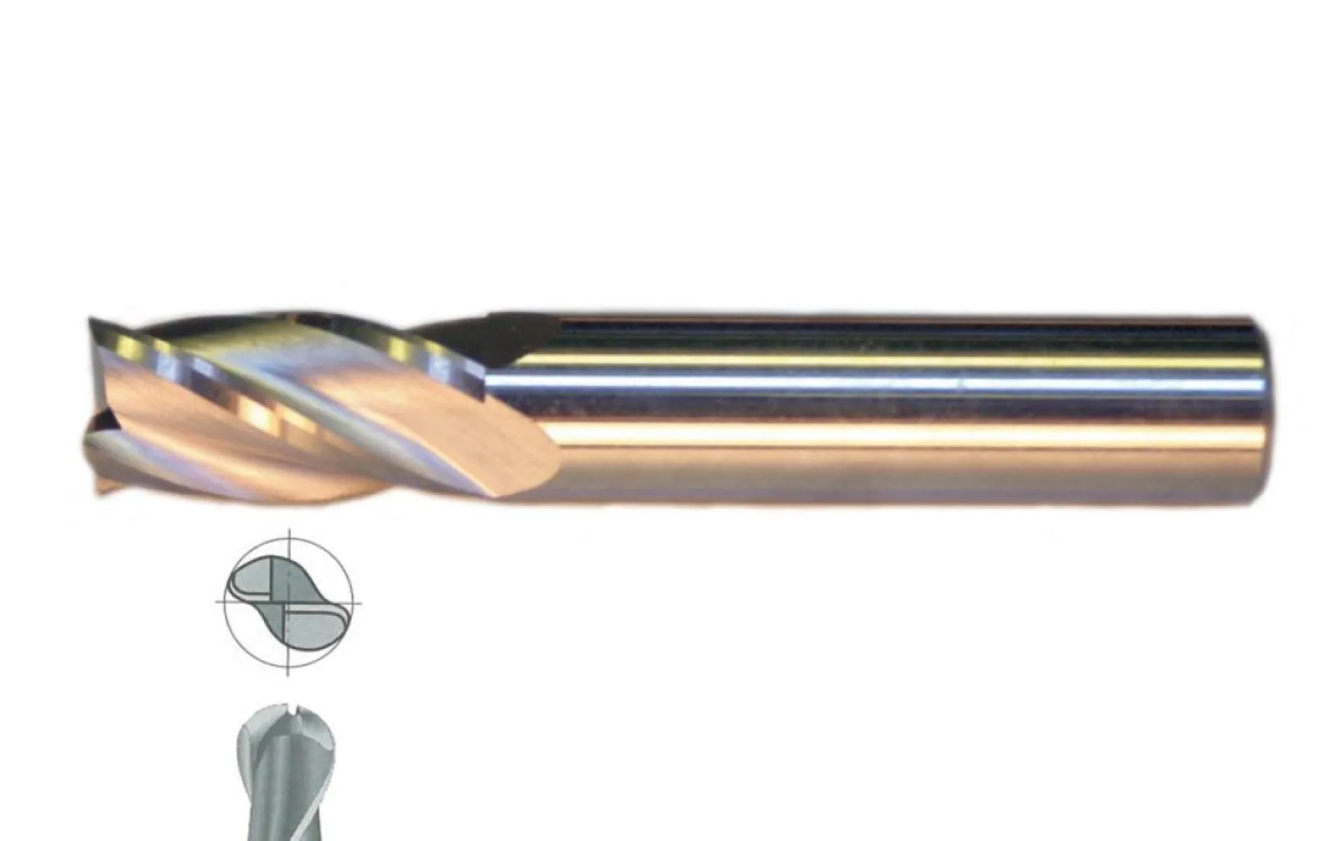 Fett 25mm Mastercut Standart Sert Metal 2 Ağızlı Küresel Karbür Parmak Frezesi