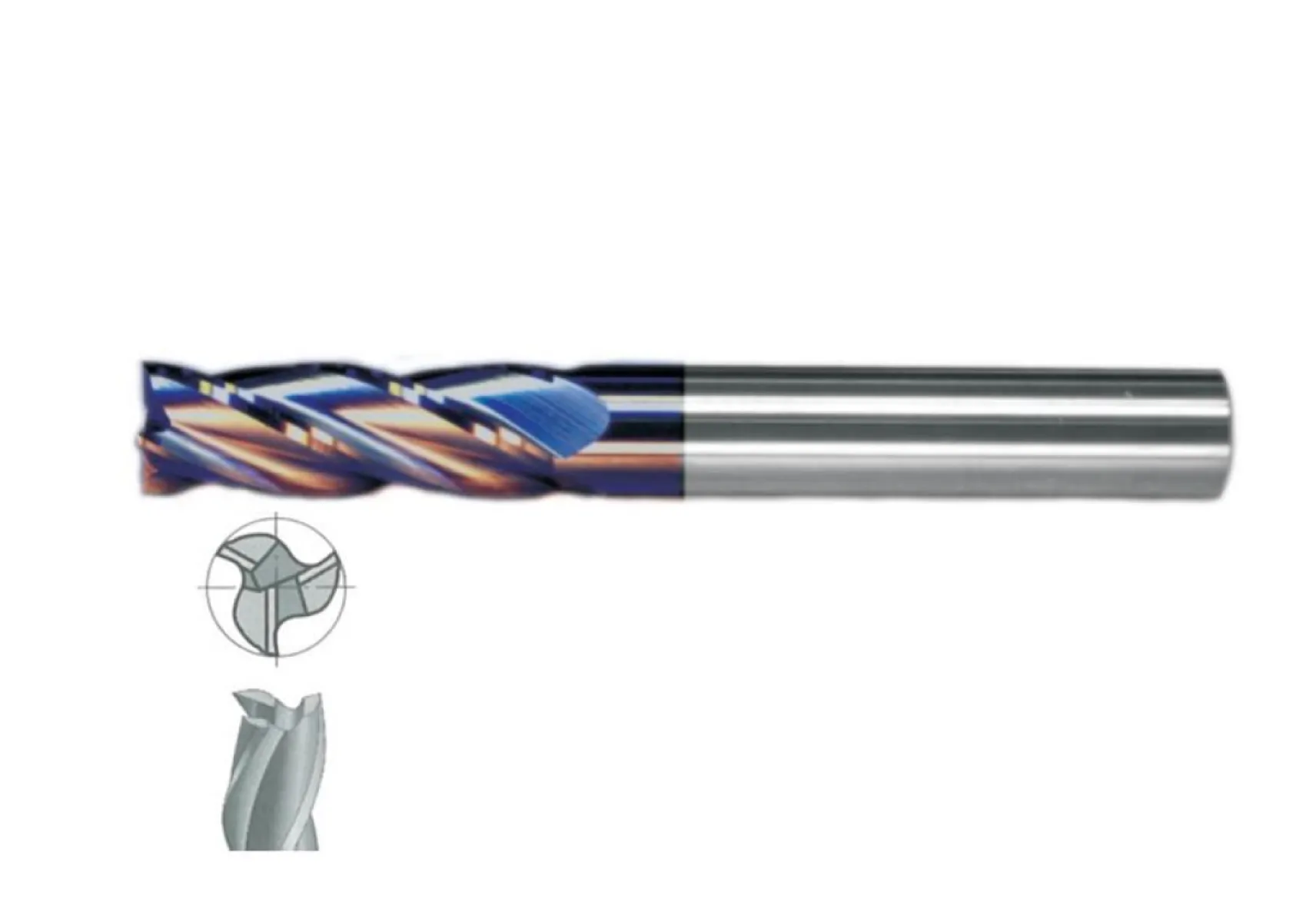 Fett 14mm Mastercut Standart Sert Metal Tıaln 3 Ağızlı Karbür Parmak Frezesi