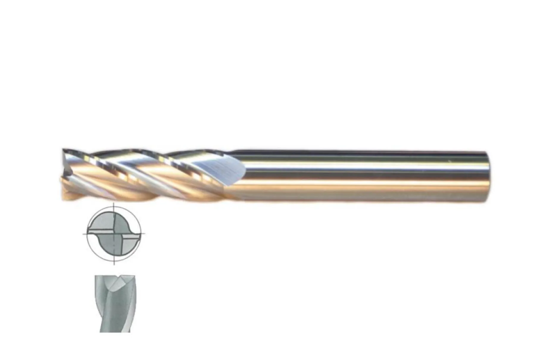 Fett 12X50 Mastercut Uzun Sert Metal 2 Ağızlı Karbür Parmak Frezesi