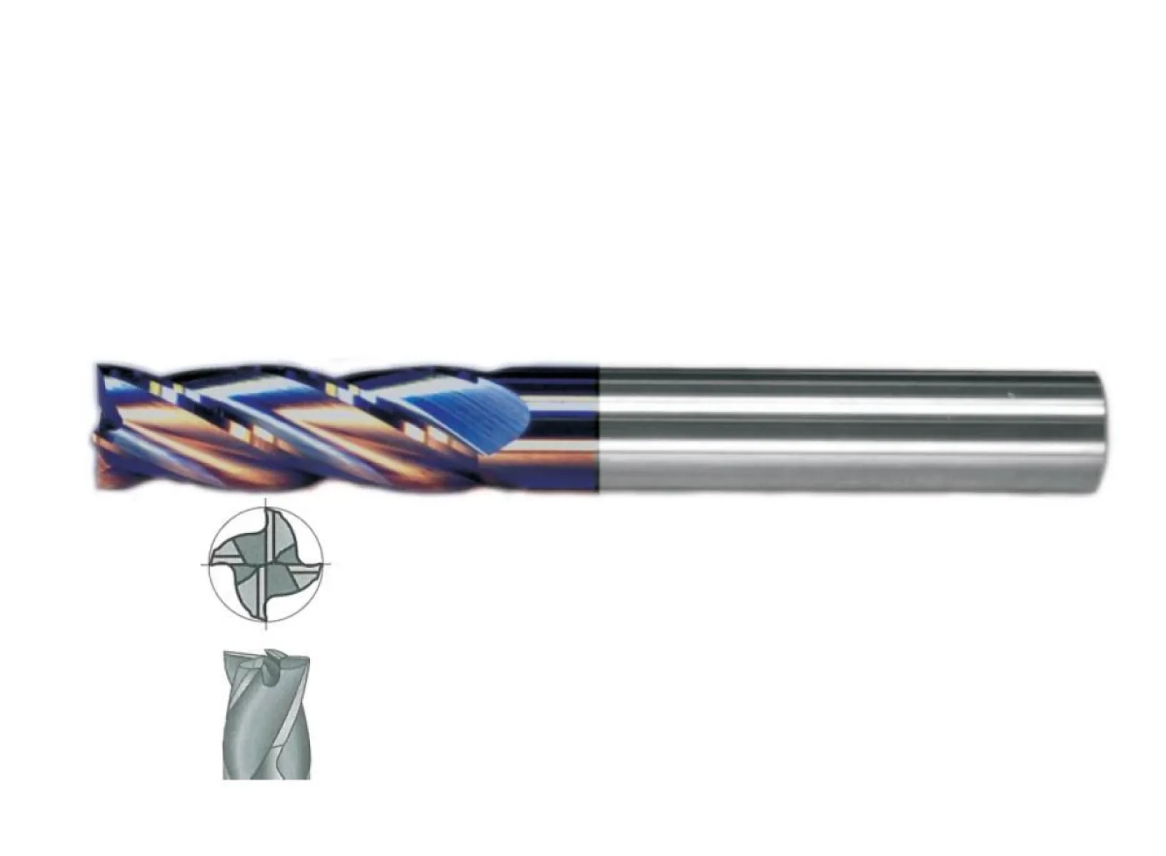 Fett 12X50 Mastercut Uzun Sert Metal 4 Ağızlı Tıaln Karbür Parmak Frezesi