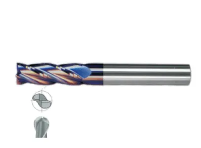 Fett 25X75 Mastercut Uzun Sert Metal 2 Ağızlı Küresel Tıaln Karbür Parmak Frezesi