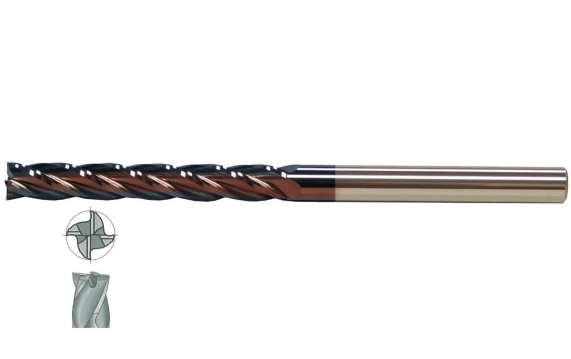 Fett 18X75 Mastercut Çok Uzun Sert Metal 4 Ağızlı Tıaln Karbür Parmak Frezesi