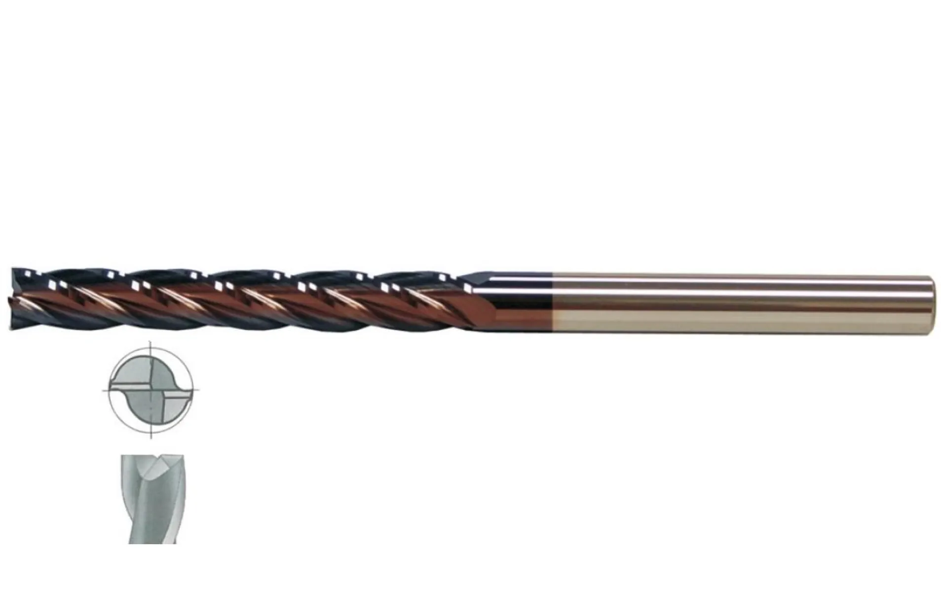 Fett 10X75 Mastercut Çok Uzun Sert Metal 2 Ağızlı Tıaln Karbür Parmak Frezesi