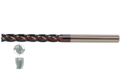 Fett 12X75 Mastercut Çok Uzun Sert Metal 2 Ağızlı Tıaln Karbür Parmak Frezesi
