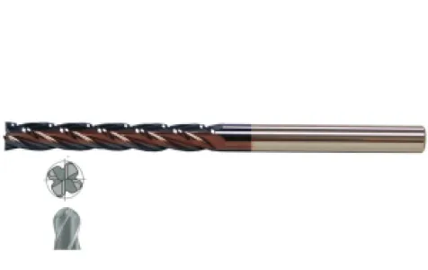 Fett 6X38 Mastercut Çok Uzun Sert Metal 4 Ağızlı Tıaln Küresel Karbür Parmak Frezesi