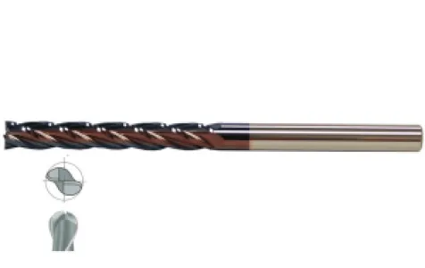 Fett 8X75 Mastercut Çok Uzun Sert Metal 2 Ağızlı Tıaln Küresel Karbür Parmak Frezesi