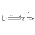 Fett 0-300mm Asimeto Tek Kolon Dijital Yükseklik Mihengiri As-625120